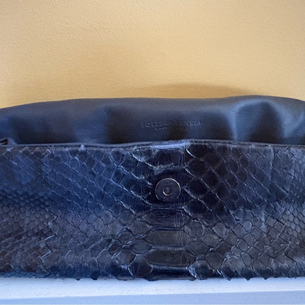 Navy Python Clutch - image 3